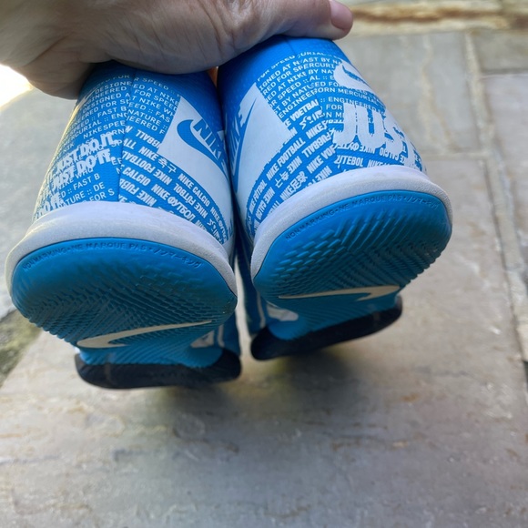 NIKE MERCURIAL VAPOR 13 ACADEMY INDOOR BOOTS - BLUE/WHITE - Picture 7 of 11